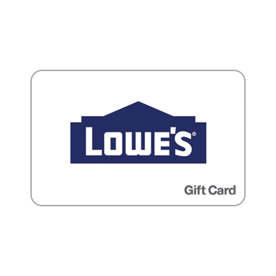 LOWE'S HOME IMPROVEMENT<sup>&reg;</sup> $25 Gift Card - Find everything you need for your home improvement projects.